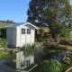 Abrigo de jardim em PVC DECO 4,9m², branco e cinza-verde Grosfillex