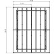 Abrigo de jardim em PVC 7,5m² DECO vermelho e branco Grosfillex