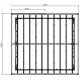 Abrigo de jardim em PVC 11,2m² DECO cinzento escuro e branco Grosfillex 