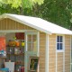 Abrigo de jardim em PVC 7,5m² DECO Sherwood Grosfillex 