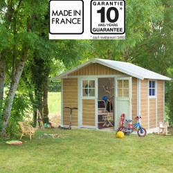 Abrigo de jardim em PVC 7,5m² DECO Sherwood Grosfillex