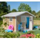 Abrigo de jardim em PVC 11,2m² DECO Sherwood Grosfillex 