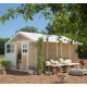 Abrigo de jardim em PVC 11,2m² DECO Sherwood Grosfillex 