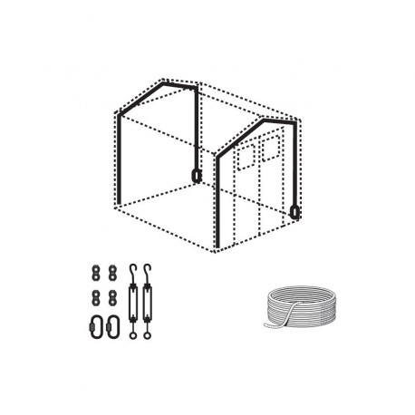 Kit de ancoragem para abrigos de jardim Grosfillex