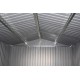Abrigo de jardim em metal 8,84m² FIRST antracite + kit de fixação X-METAL