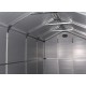 Abrigo de jardim em resina cinzento 6,99m² + kit de fundação - JOBU