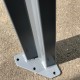 Pérgula Couv'Terrasse® E 3x3m em alumínio lacado cinzento e policarbonato de 8mm - Chalet et Jardin