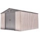 Abrigo de jardim em metal 9,12m² WoodTouch bege + kit de fixação X-METAL