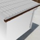 Kit caleiras castanho - pack pronto a instalar para abrigo Woodlife Garden 9m²+9m² terraço