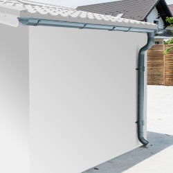 Kit caleiras antracite - pack pronto a instalar para abrigo Grosfillex 7,5m²