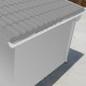 Kit caleiras branco - pack pronto a instalar para abrigo Grosfillex 11,2m²