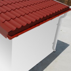 Telhas metálicas vermelhas - pack pronto a instalar para o abrigo Woodlife Garden 14,44m².