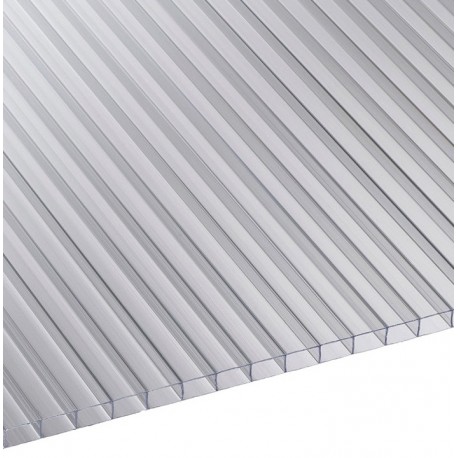 Conjunto de 3 painéis em policarbonato de substituição- esp. 6mm branco comprimento 294cm
