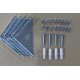 Abrigo de jardim em metal 2,54m² WoodTouch bege + Kit de fixação X-METAL