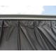Cortinas de poliéster cinzentas para a pérgula Roma™ e Monaco™ - Palram - Canopia