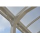 Carport camping car em alumínio branco 3,59x7,62m e policarbonato 6mm X-METAL
