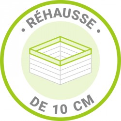 Extensão de 10cm para abrigo 16m² 28mm bruto não tratado Gardy Shelter
