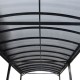 Carport camping car em alumínio antracite 3,59x7,62m e policarbonato 6mm X-METAL