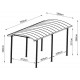 Carport camping car em alumínio branco 3,59x7,62m e policarbonato 6mm X-METAL