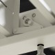 Pérgula bioclimática autoportante em alumínio branco 3x3m Ombrea VS
