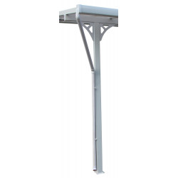 Calha de caleira branca para telhado de terraço X-METAL