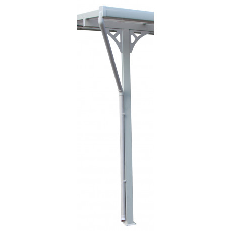 Calha de caleira branca para telhado de terraço X-METAL