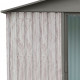 Abrigo de jardim em metal 11m² WoodTouch bege + kit de fixação