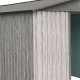 Abrigo de jardim em metal 2,54m² WoodTouch bege + Kit de fixação X-METAL