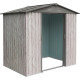Abrigo de jardim em metal 2,54m² WoodTouch bege + Kit de fixação X-METAL