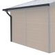 Kit caleiras antracite - pack pronto a instalar para abrigo PREMIUM Woodlife Garden dupla pendente cump. 2m