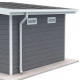 Kit caleiras brancas - pack pronto a instalar para abrigo PREMIUM Woodlife Garden uma água largura 3m