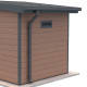 Kit caleiras antracite - pack pronto a instalar para abrigo PREMIUM Woodlife Garden uma água largura 2m