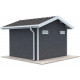 Abrigo de jardim em madeira compósita 28mm antracite 7,78m² PREMIUM - Woodlife Garden