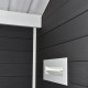 Abrigo de jardim em madeira compósita 28mm antracite 7,78m² PREMIUM - Woodlife Garden