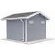Abrigo de jardim em madeira compósita 28mm cinzento claro 7,78m² PREMIUM - Woodlife Garden
