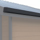 Kit caleiras antracite - pack pronto a instalar para abrigo PREMIUM Woodlife Garden dupla pendente 19,22m²