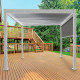 Toldo lateral branco de 300 cm para pérgula em alumínio bioclimática Ombrea VS