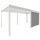 Toldo lateral branco de 300 cm para pérgula em alumínio bioclimática Ombrea VS