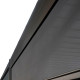 Toldo lateral antracite de 400 cm para pérgula bioclimática de alumínio Ombrea VS