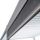 Toldo lateral branco de 400 cm para pérgula em alumínio bioclimática Ombrea VS