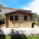 Abrigo de jardim 12m² PLUS em madeira 40mm tratada com tingimento castanho Gardy Shelter