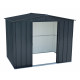 Abrigo de jardim em metal cinza 4,78m² - Top Tian - Duramax