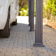 Carport em alumínio cinzento e policarbonato para 1 carro 46,3m² Arcadia Alpine 12700 - Canopia