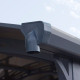 Carport em alumínio cinzento e policarbonato para 1 carro 46,3m² Arcadia Alpine 12700 - Canopia