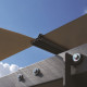 Carport em alumínio cinzento e policarbonato para 1 carro 46,3m² Arcadia Alpine 12700 - Canopia