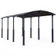 Carport em alumínio cinzento e policarbonato para 1 carro 31m² Arcadia Alpine 8500 - Canopia