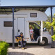 Carport em alumínio cinzento e policarbonato para 1 carro 31m² Arcadia Alpine 8500 - Canopia
