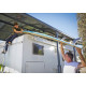 Carport em alumínio cinzento e policarbonato para 1 carro 31m² Arcadia Alpine 8500 - Canopia