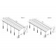 Carport em alumínio cinzento e policarbonato para 1 carro 38,7m² Arcadia Alpine 10600 - Canopia
