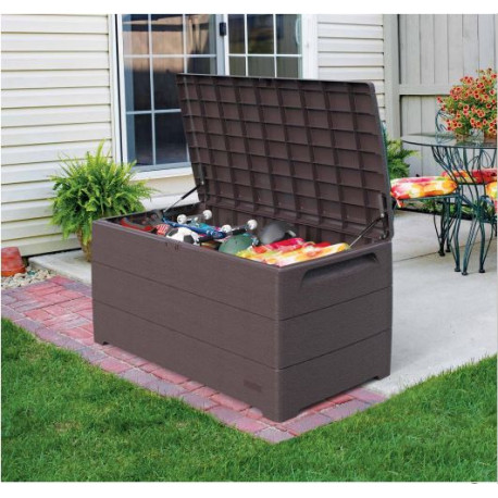 Arca de jardim em PVC 415L castanho - Duramax